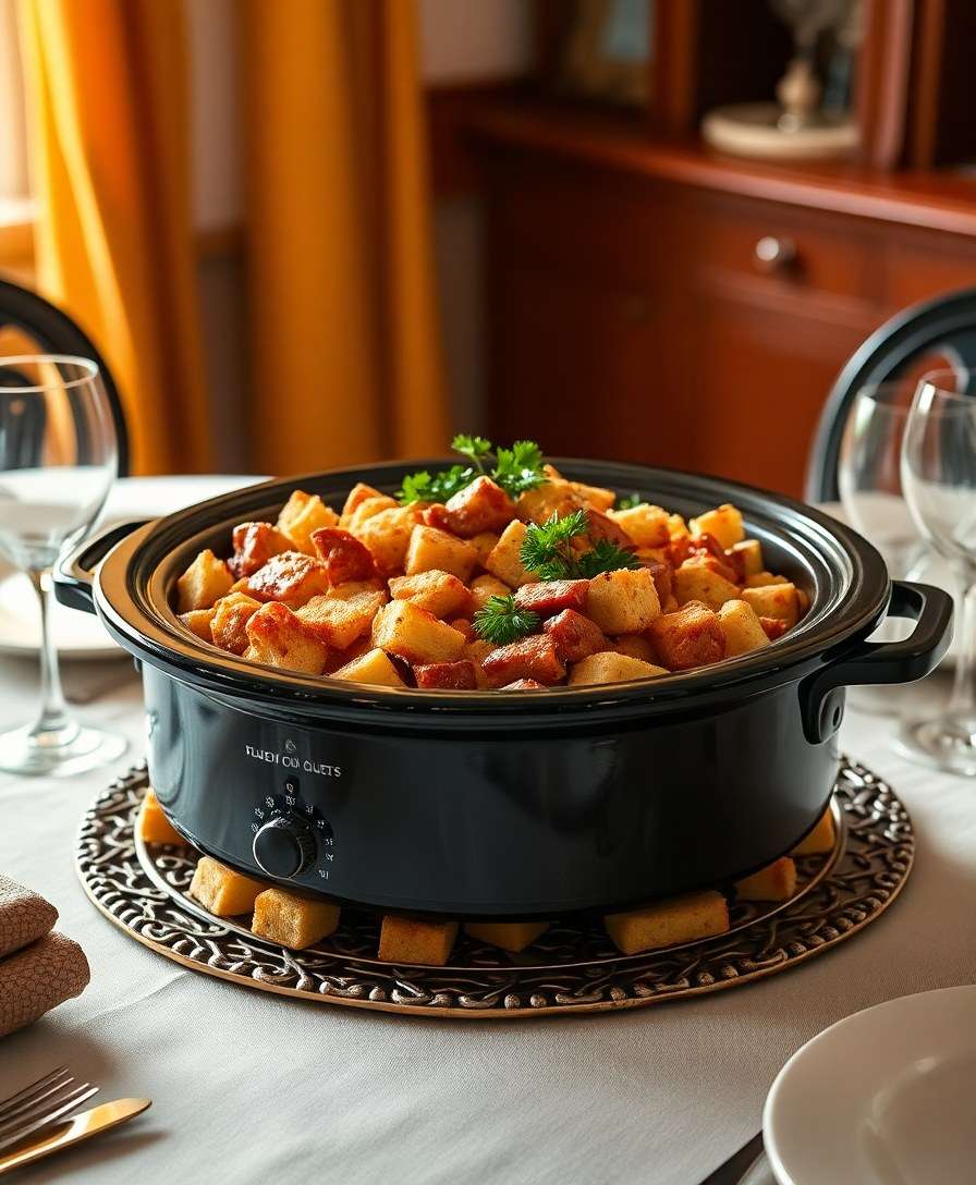 Gourmet Slow Cooker Stuffing