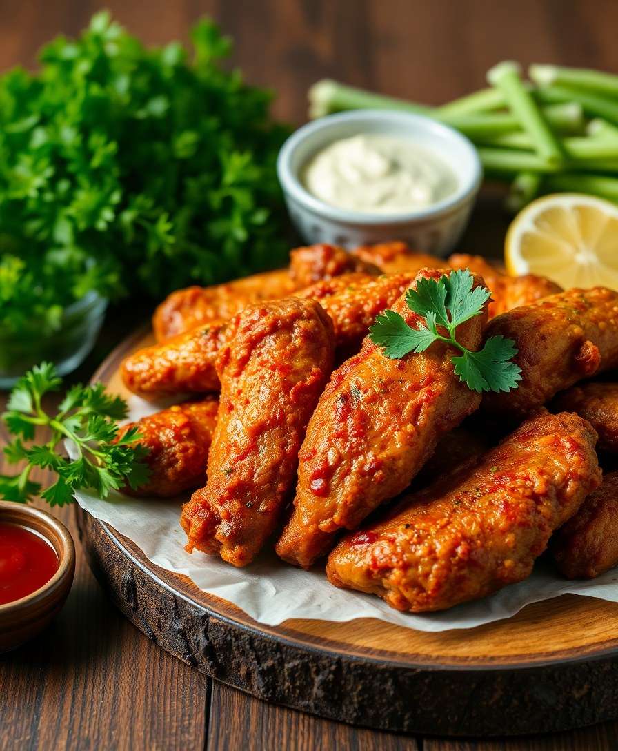 Crispy Dry-Rub Chicken Wings